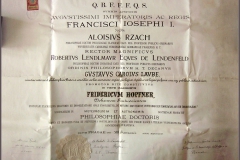 diplom-nemecke-karlo-ferdinandovy-univerzity-pro-astronoma-f-hopfnera-1905